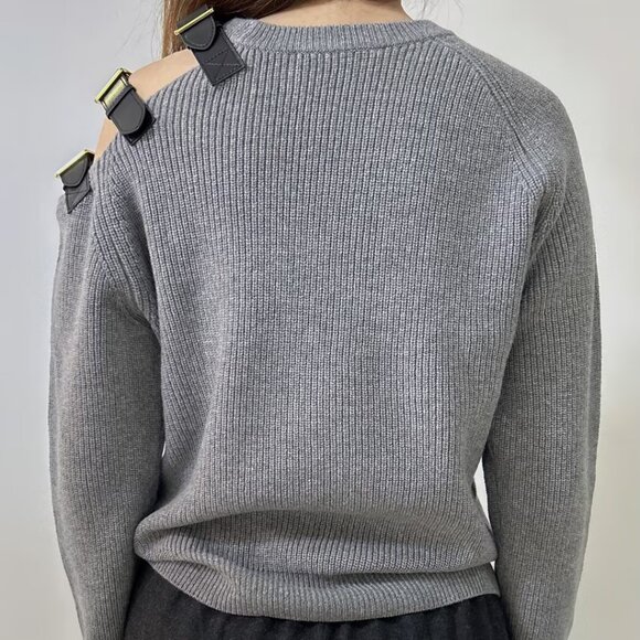 NWOT Altuzarra Ness Sweater - Light Grey Melange in sz XS - Picture 4 of 7